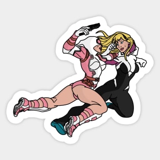 Gwenpool vs Spider-Gwen Sticker